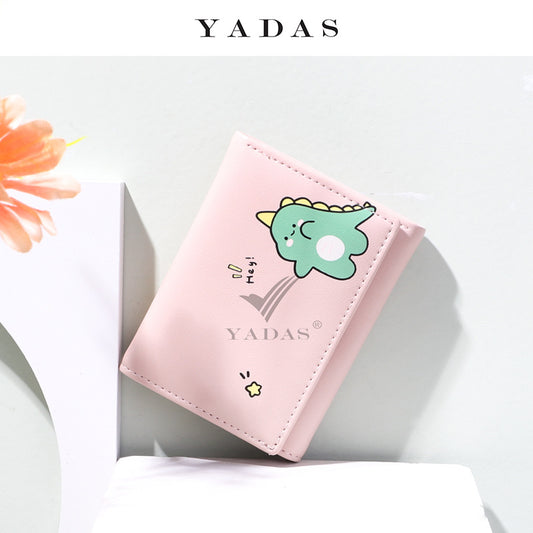 Yadas fashion wallet female cartoon cute animal short wallet ladies new change card package wholesale