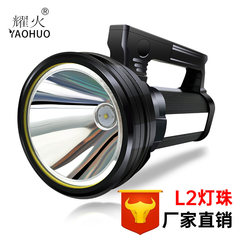 Strong light searchlight led outdoor super bright emergency portable flashlight waterproof and explosion-proof with high power charging