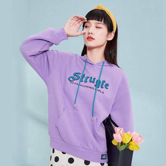 Girl Square Sweater Woman Tide INS Design 2021 Spring New Top Top Cloth Loose Fashion Long Sleeve Jacket