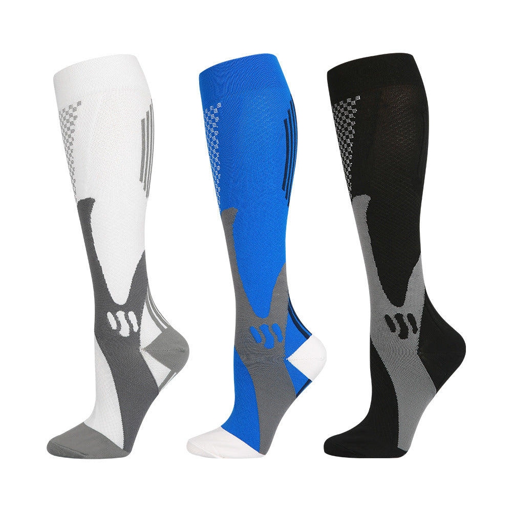 Professional sports long tube stress socks hiking riding Marathon running compression socks compression SOCKS