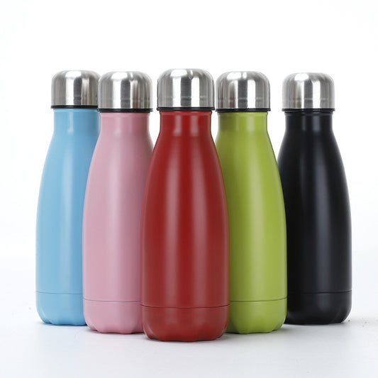 Coke bottle thermos cup large capacity stainless steel cup vacuum cola bottling outdoor portable sports kettle