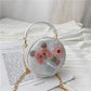 Summer new Korean children's coin wallet round sequins decorative Messenger bag cute mini portable shoulder bag