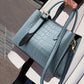 Hand bag female 2021 new leather bag tide fashion big capacity crocodile wood shoulder Messenger bag Guangzhou tide