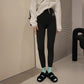 Shark skin leggings female nine points wearing 2021 Slim thable black high waist people