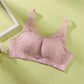 New latex cotton underwear hand feel good cave cup no steel ring vest model no steel ring gathered bra woman