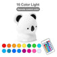 Koala LED Night Light Colorful Silicone Touch Sensor Remote RGB Dimming Bedside Desktop Lamp For Children Kids Baby Toy Gift