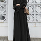Women Abaya Muslim Long Dress Kaftan Dubai Hijab Robe Femme Musulmane Solid Big Swing Dresses Ramadan Islamic Clothing Abayat