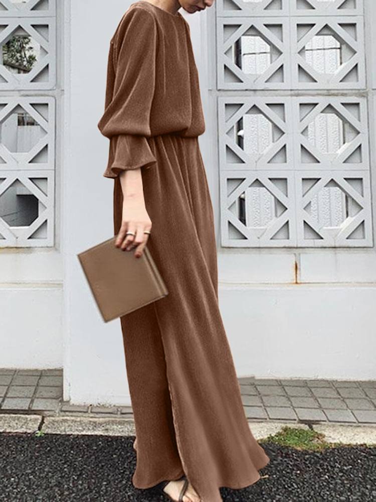 Women Abaya Muslim Long Dress Kaftan Dubai Hijab Robe Femme Musulmane Solid Big Swing Dresses Ramadan Islamic Clothing Abayat