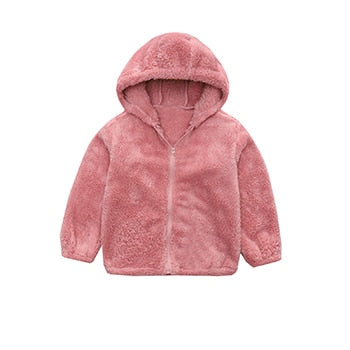 Autumn Winter Girls Jacket Keep Warm Hooded Fashion Windproof Outerwear Birthday Christmas Coat 4 5 6 7 8 Years Old Kids Clothes