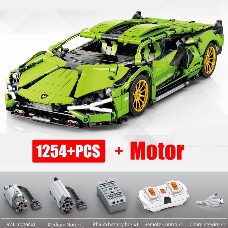 Technical Car Model Building Blocks 42115 Super Racing Sports Vehicle City Remote Control Technique Bricks Toys For Kids Gifts