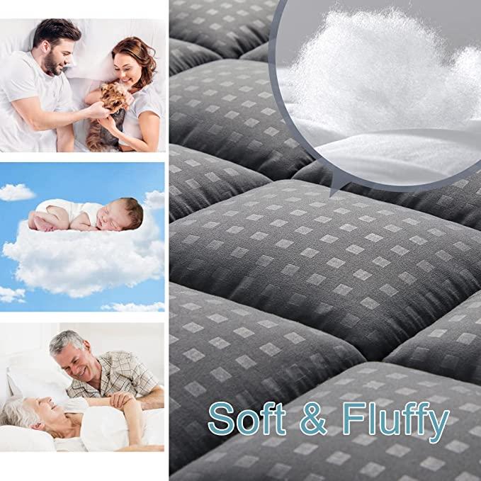 Full Mattress Pad Quilted Fitted MattresProtector Cooling Pillow Top Mattress Co