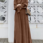 Women Abaya Muslim Long Dress Kaftan Dubai Hijab Robe Femme Musulmane Solid Big Swing Dresses Ramadan Islamic Clothing Abayat