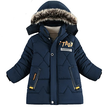 Autumn Winter Girls Jacket Keep Warm Hooded Fashion Windproof Outerwear Birthday Christmas Coat 4 5 6 7 8 Years Old Kids Clothes