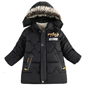 Autumn Winter Girls Jacket Keep Warm Hooded Fashion Windproof Outerwear Birthday Christmas Coat 4 5 6 7 8 Years Old Kids Clothes