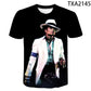 2022 klassische Michael Jackson Men'S 3d Gedruckt T-Shirt Unisex Hip Hop Streetwear Sommer Casual Top Pop Musik König Muster