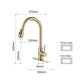 Stainless steel kitchen faucet