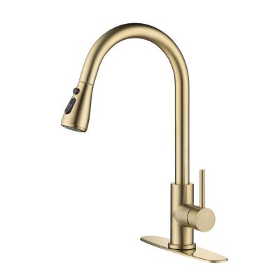 Stainless steel kitchen faucet