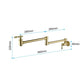 Pot faucet wall-mounted faucet (gold)