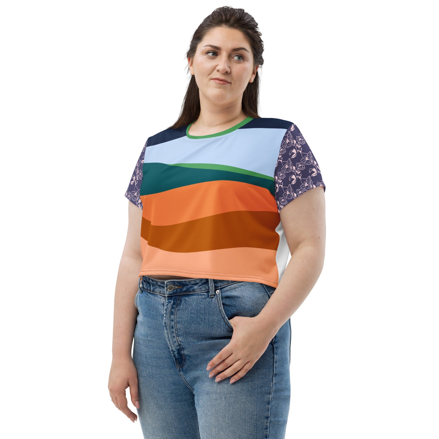 All-Over Print Crop Tee