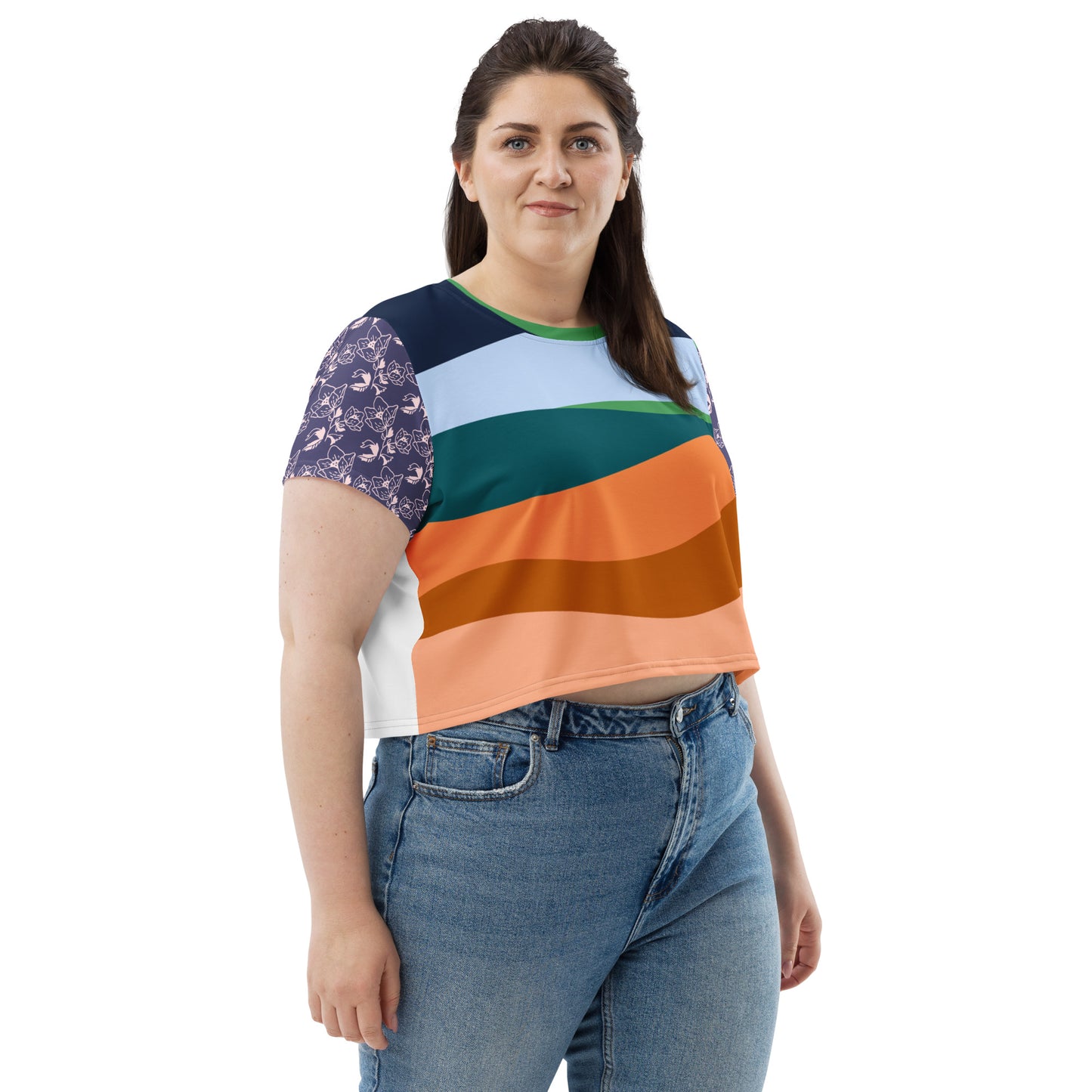 All-Over Print Crop Tee