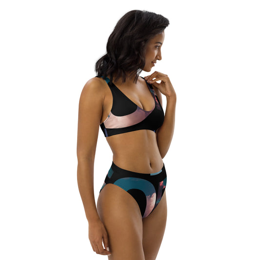 Recycled high-waisted bikini