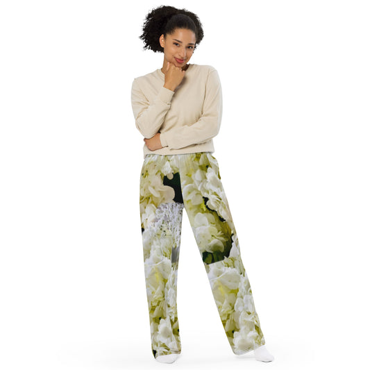 All-over print unisex wide-leg pants