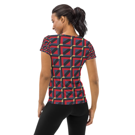 All-Over Print Women's Athletic T-shirt