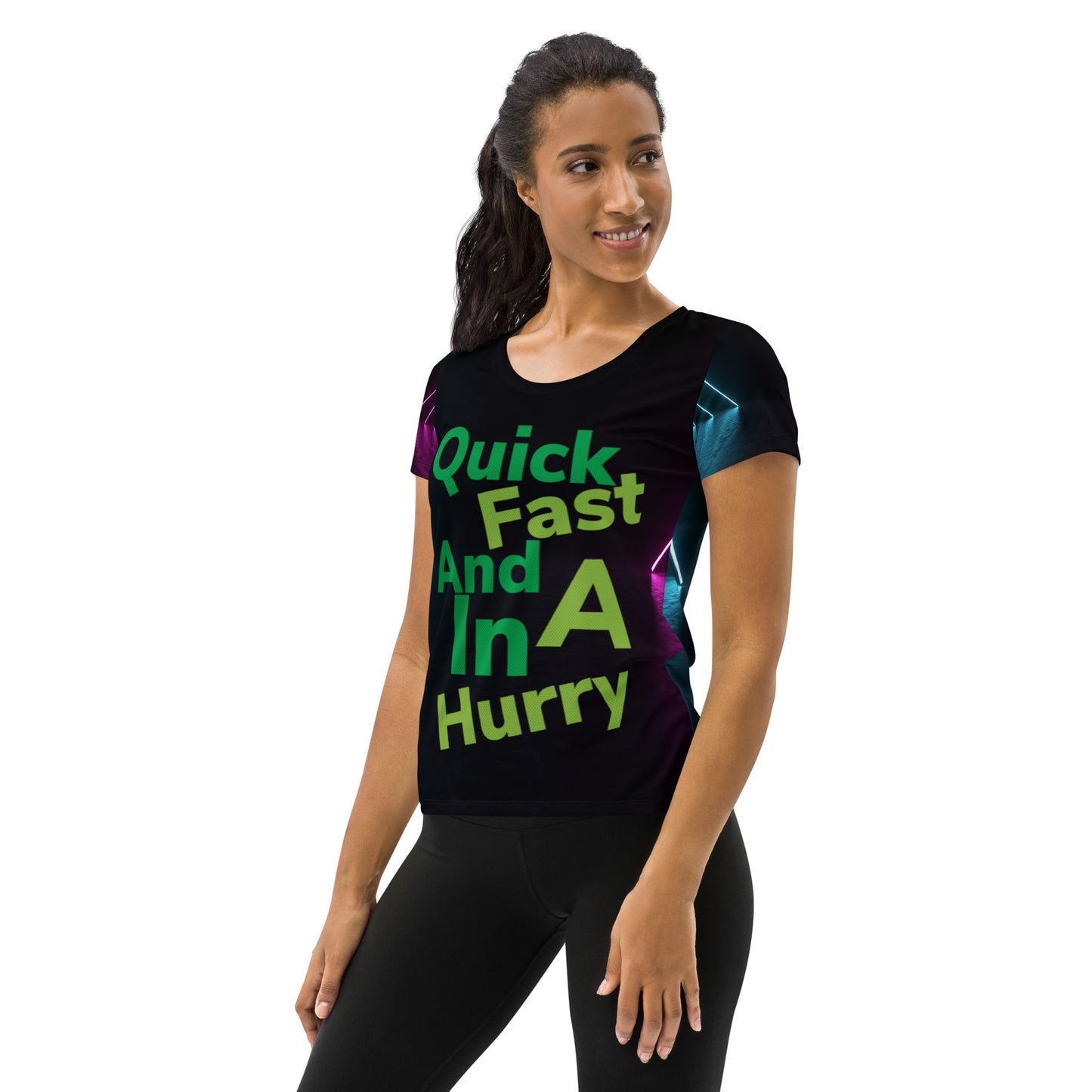 All-Over Print Women's Athletic T-shirt