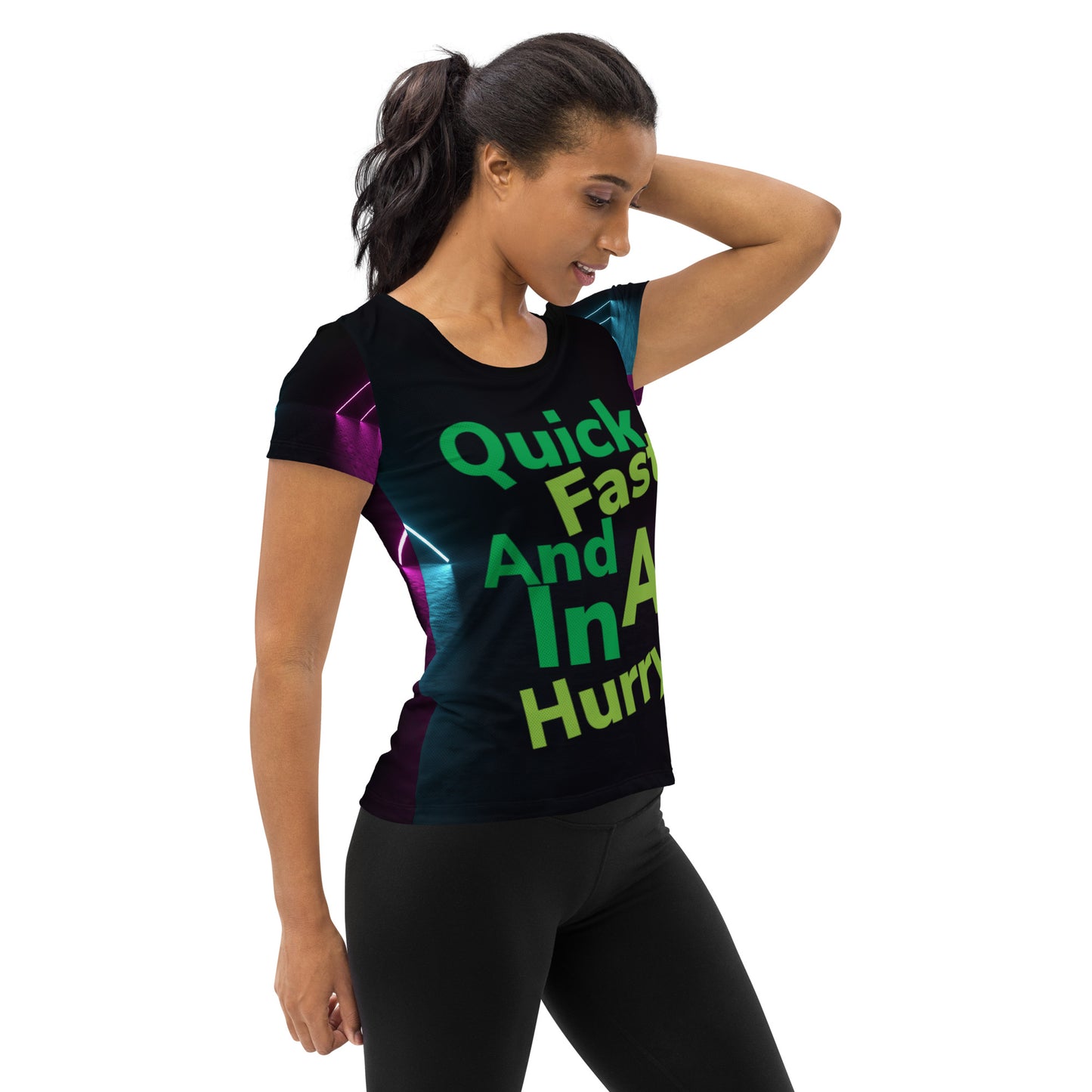 All-Over Print Women's Athletic T-shirt