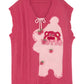 Strawberry Bear Original Mori Girl Tribal Cute Vest Vest Knitted Loose Outer Wear Sweater