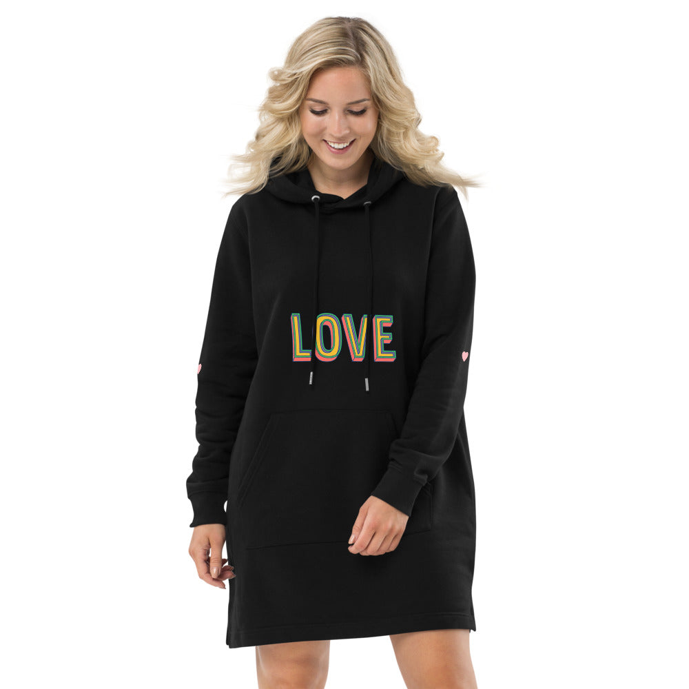 Hoodie dress -Love