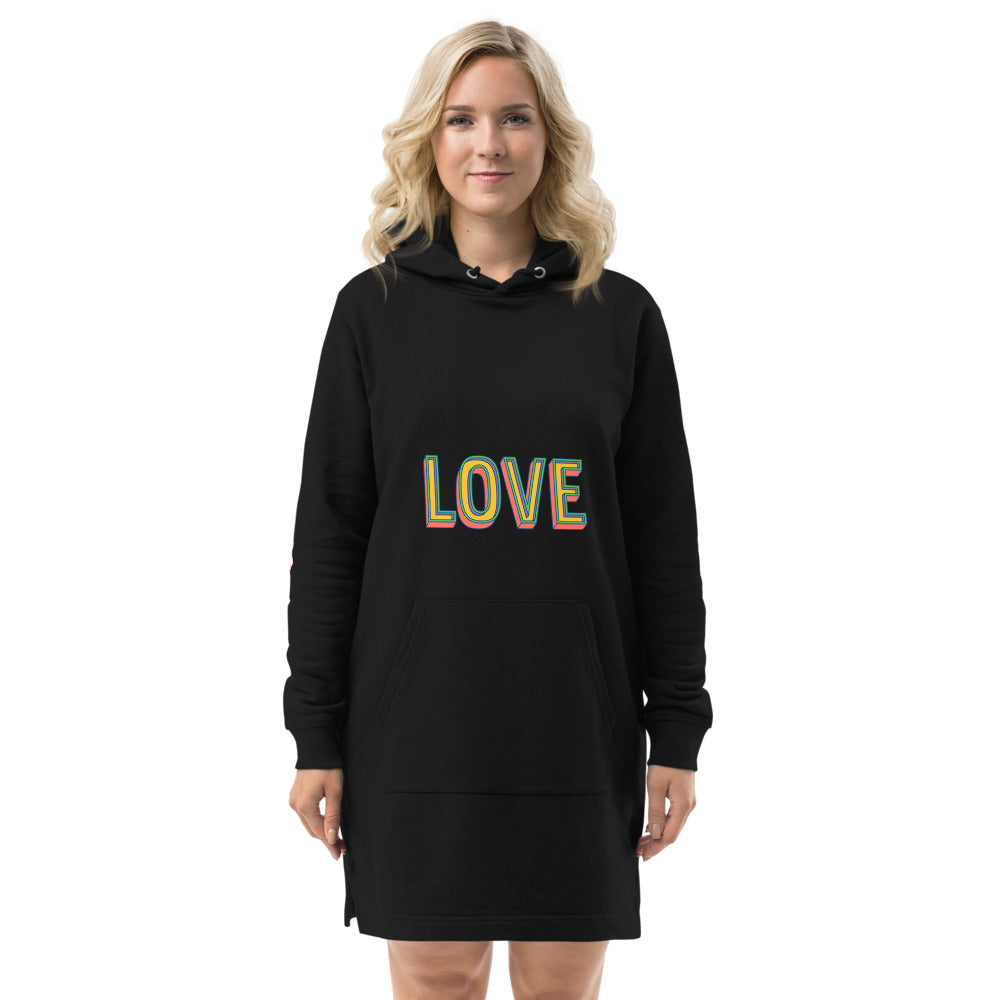 Hoodie dress -Love