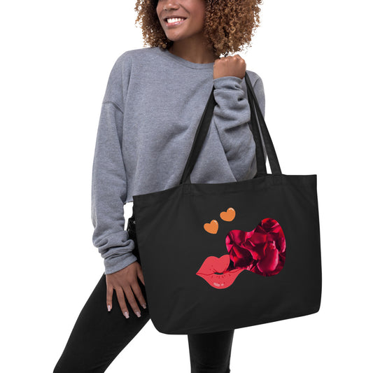 Large organic tote bag