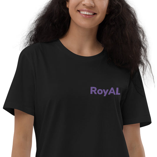 Organic cotton t-shirt dress- Royal