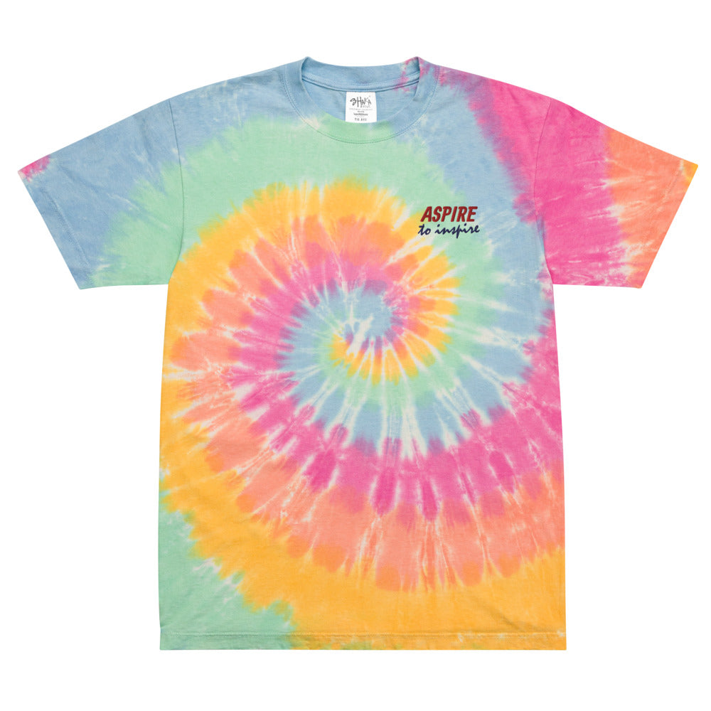 Oversized tie-dye t-shirt-Aspire To Inspire