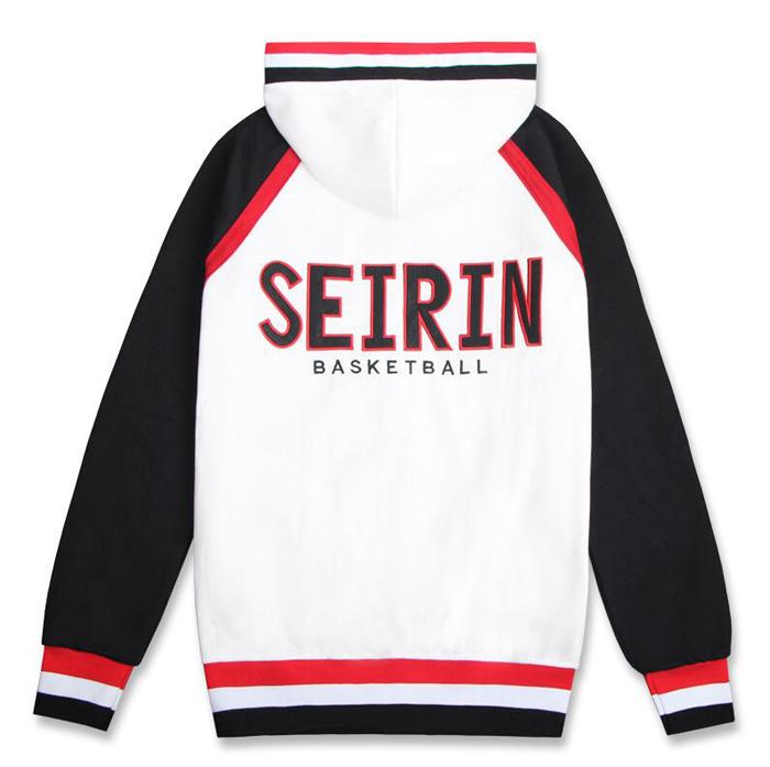 Mens Kuroko's Basketball / Kuroko no Basuke SEIRIN School Uniform Costume Kuroko Tetsuya Hooded Hoodie Jacket