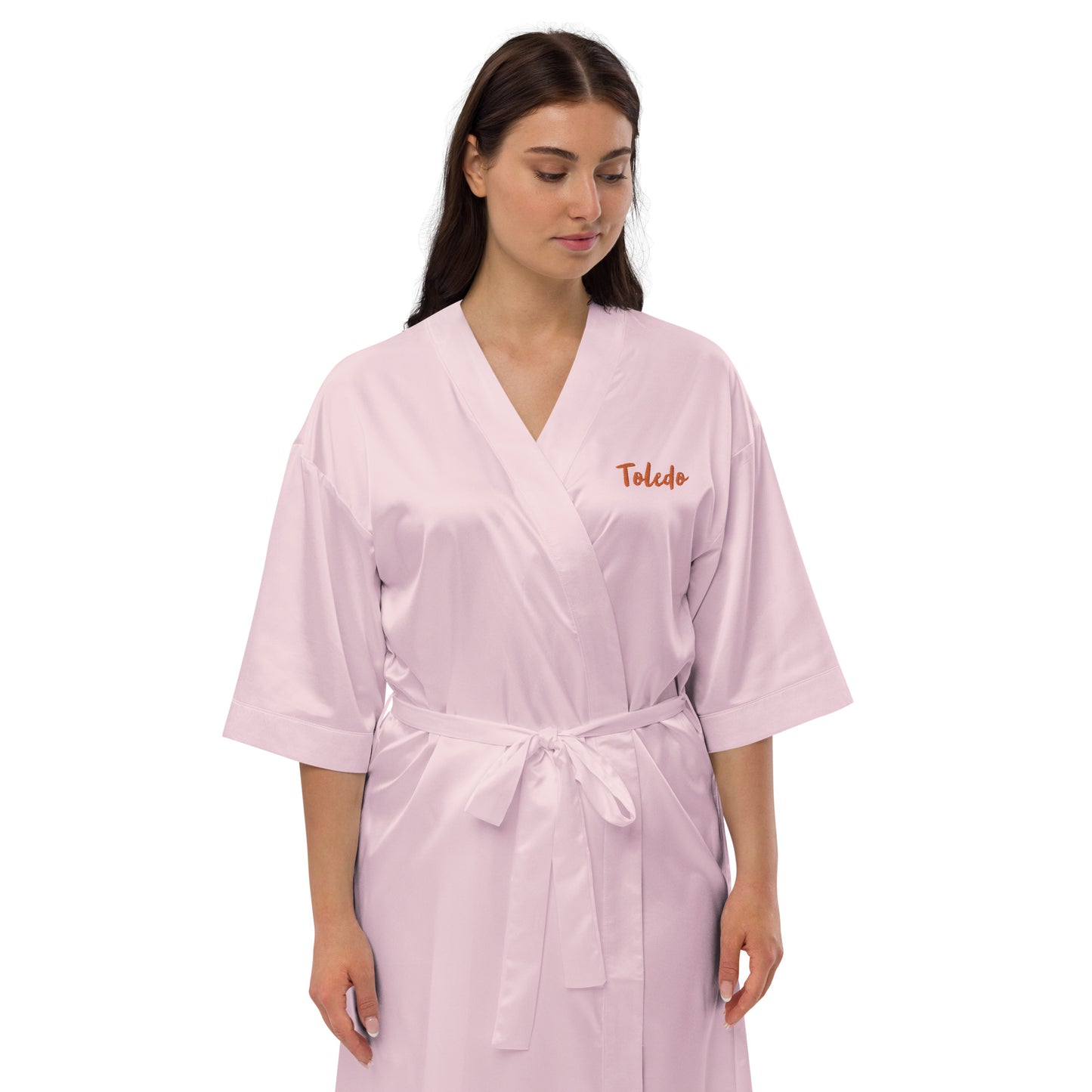 Satin robe