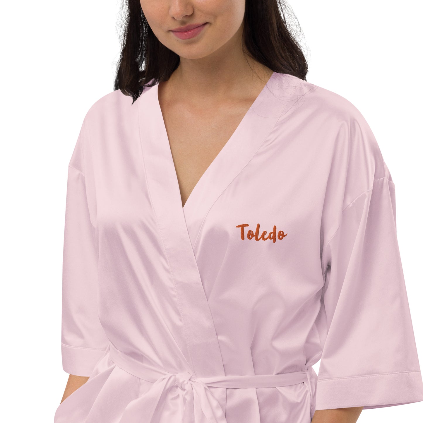 Satin robe