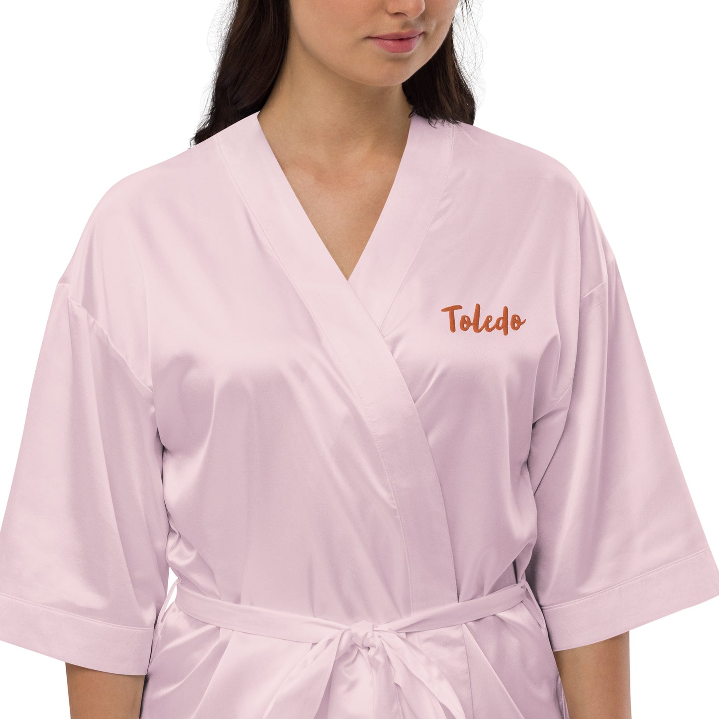 Satin robe