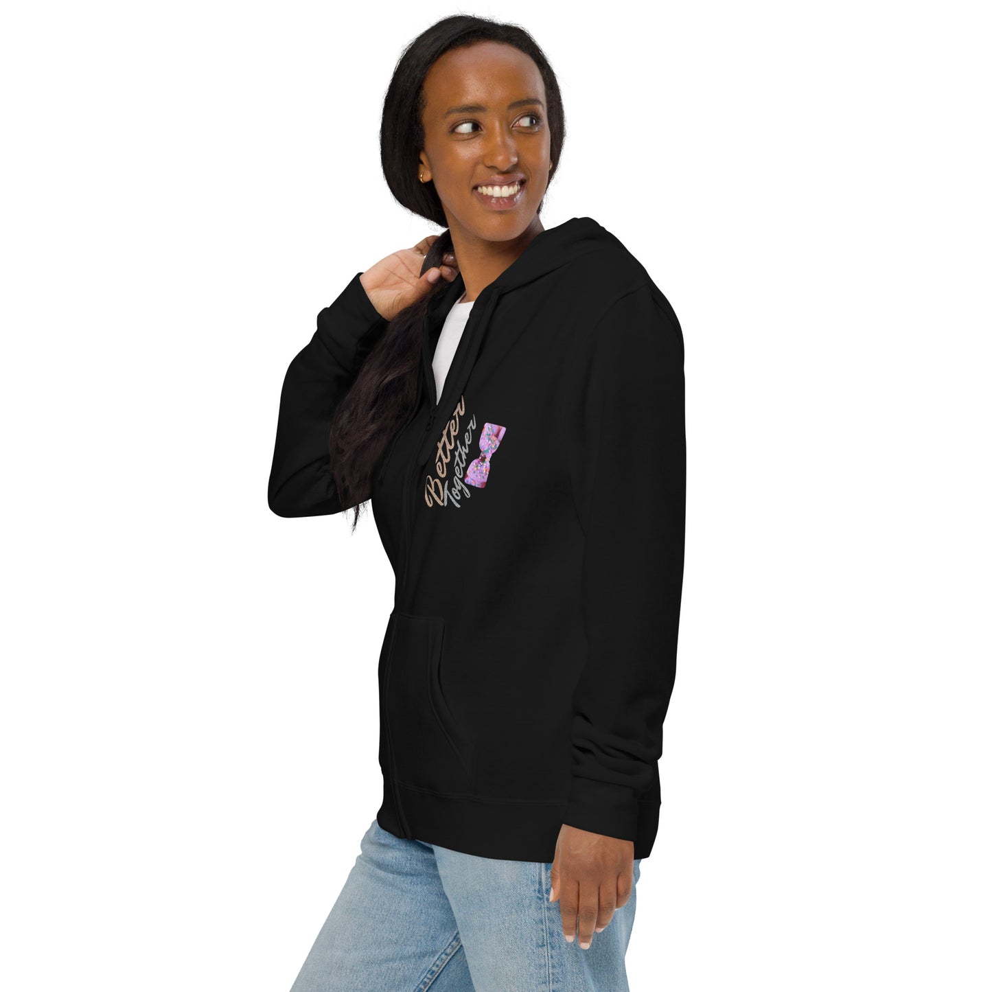 Unisex basic zip hoodie