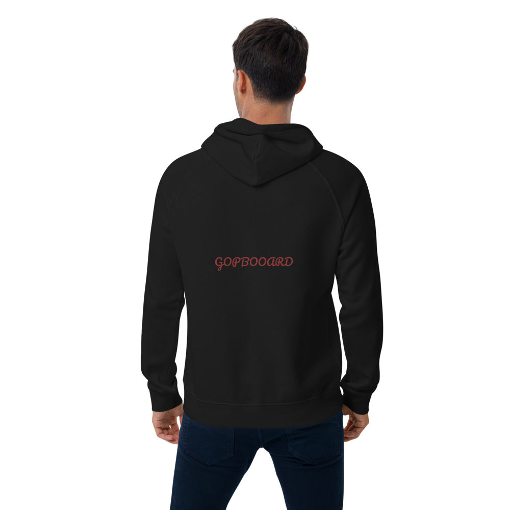 Unisex eco raglan hoodie-Moving..