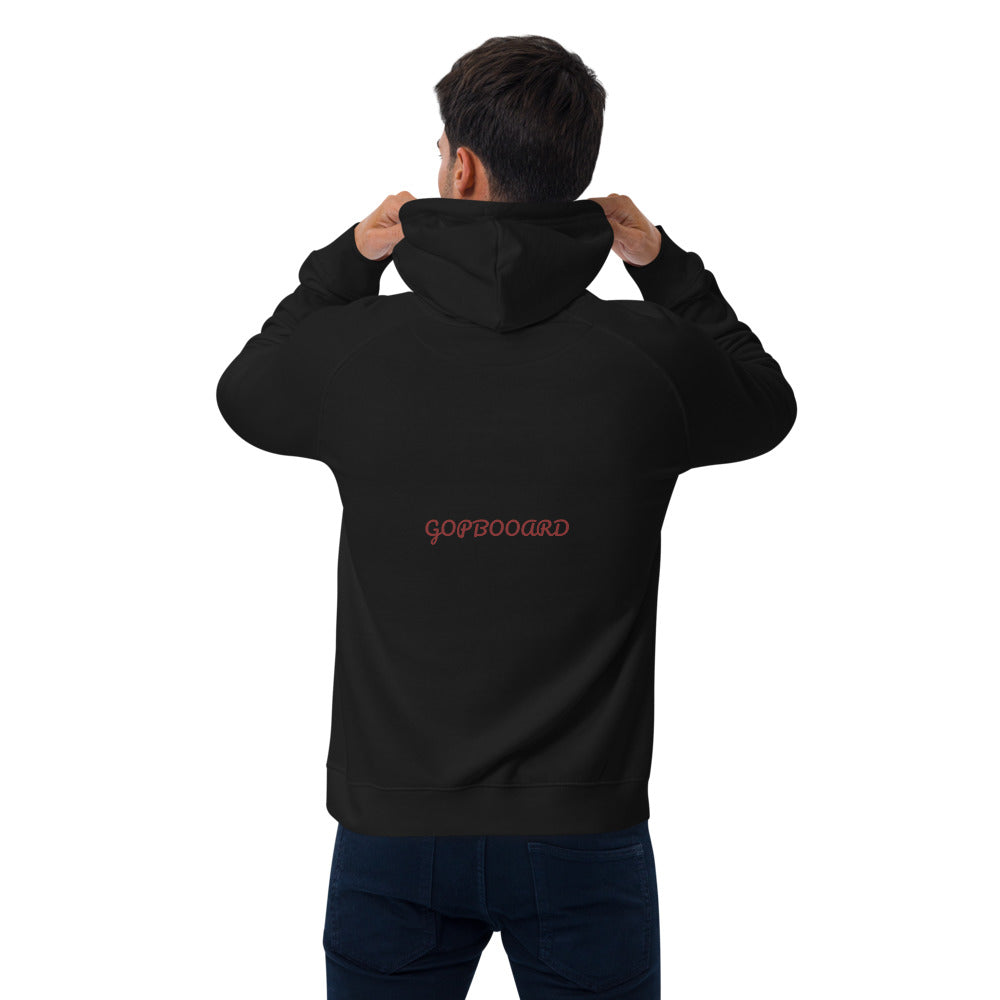 Unisex eco raglan hoodie-Moving..