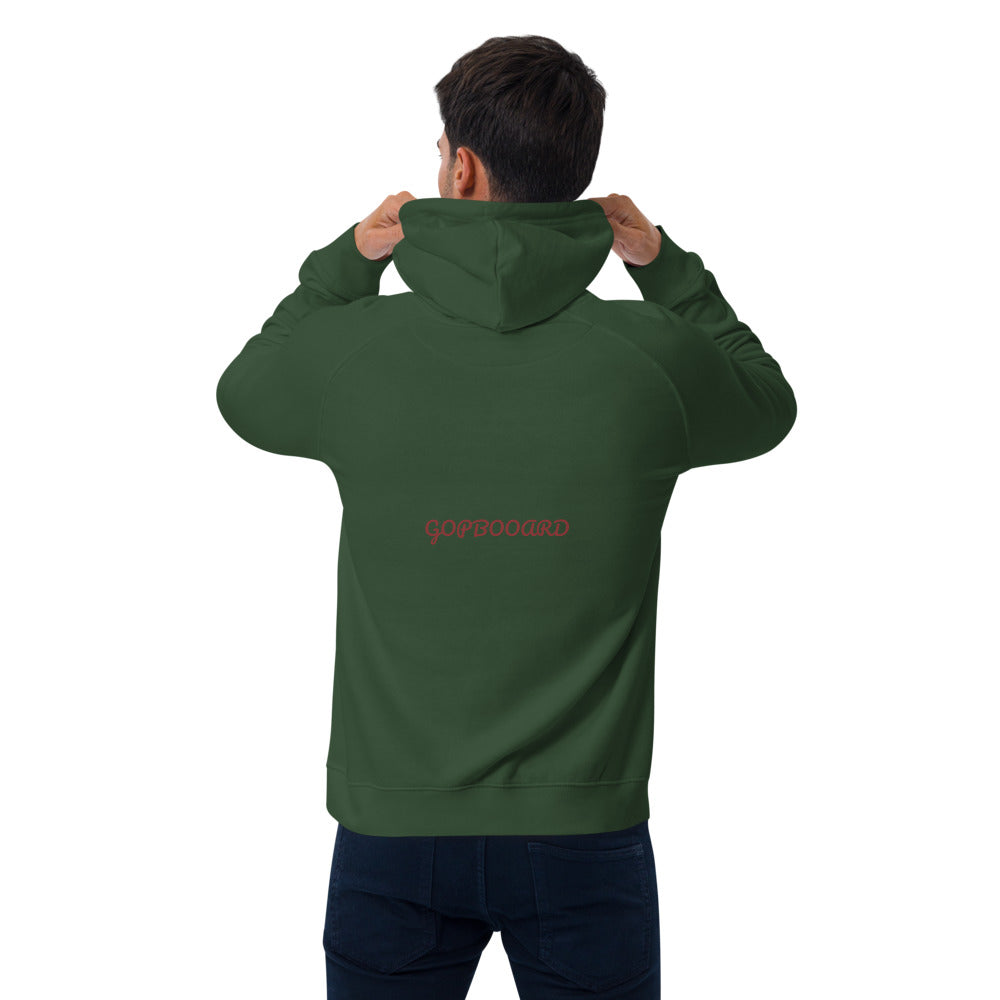 Unisex eco raglan hoodie-Moving..