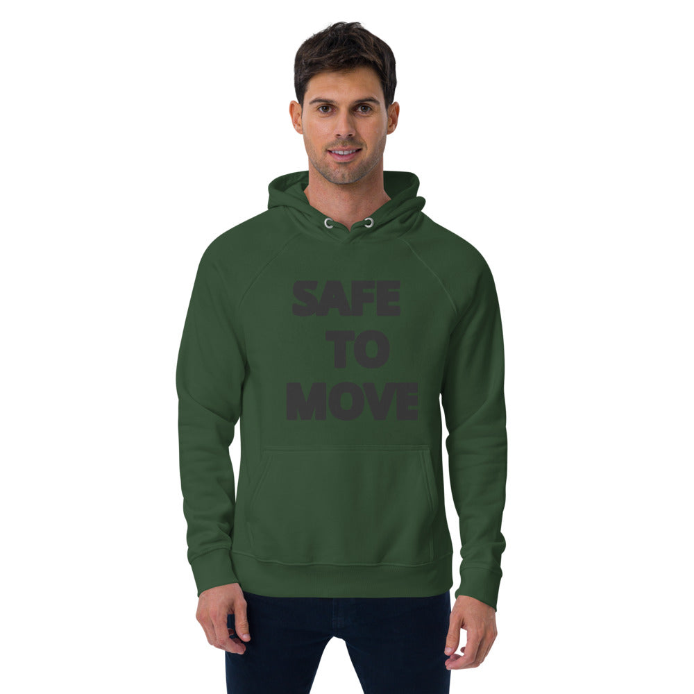 Unisex eco raglan hoodie-Moving..