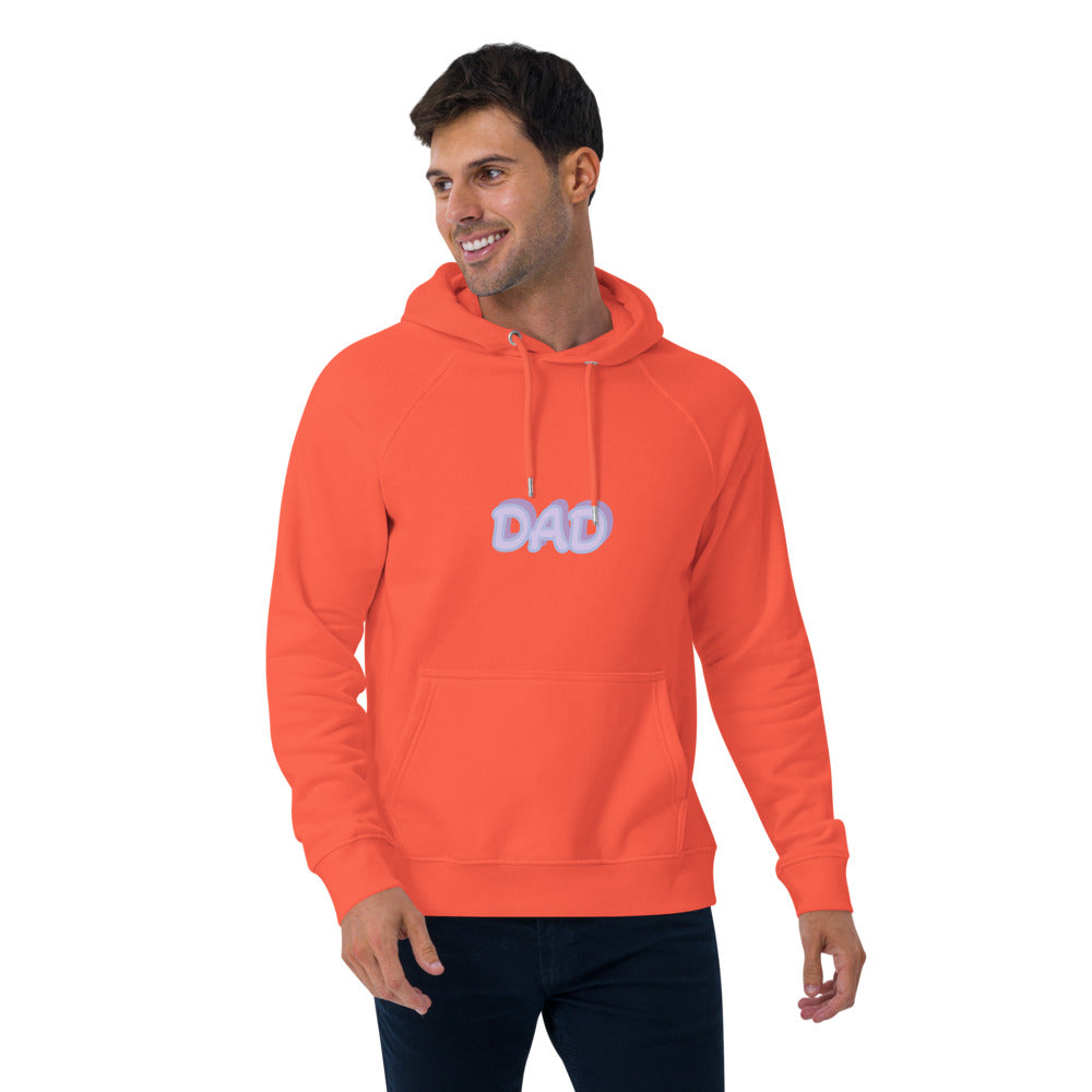 Mens eco raglan hoodie- I love Dad