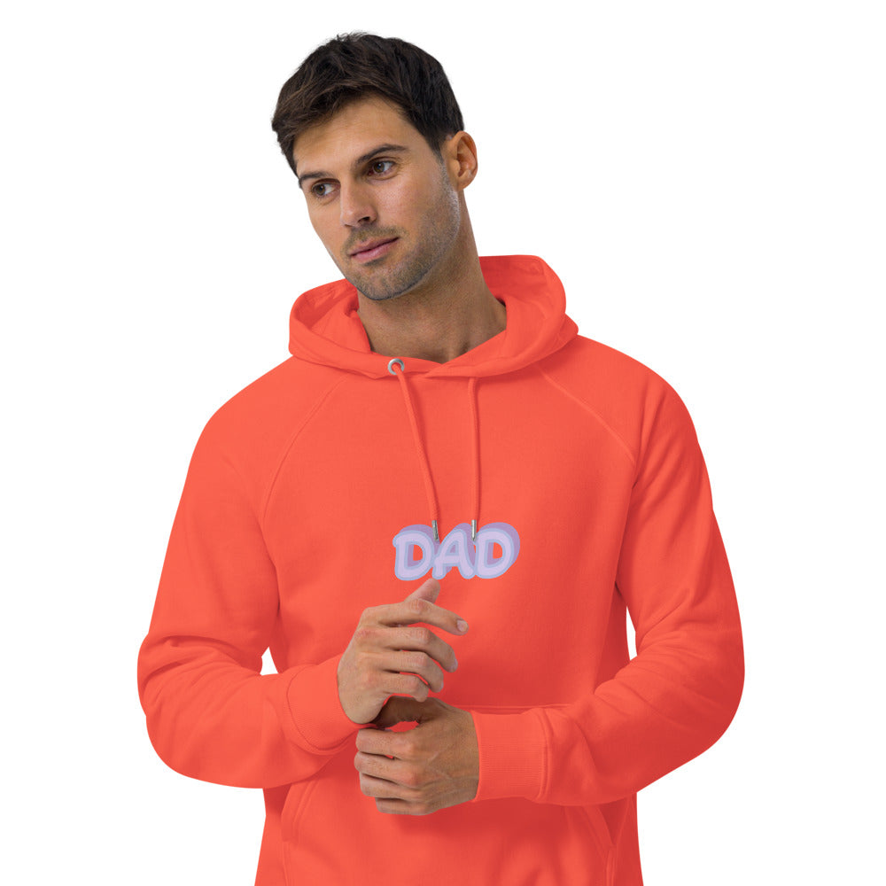 Mens eco raglan hoodie- I love Dad