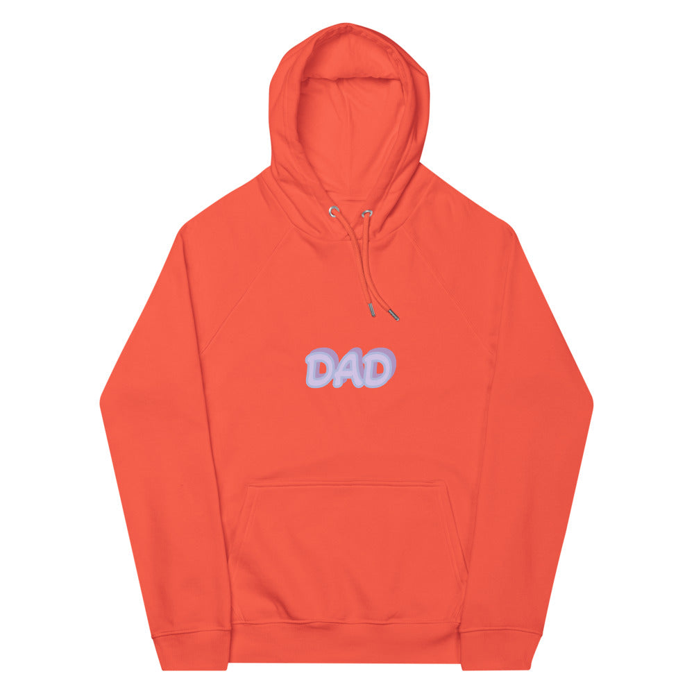 Mens eco raglan hoodie- I love Dad