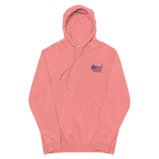 Unisex pigment-dyed hoodie