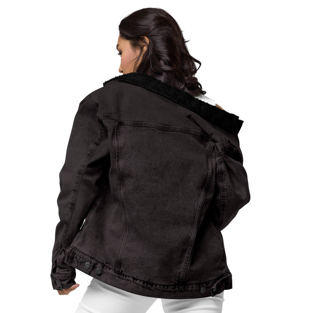 Unisex denim sherpa jacket-SALT