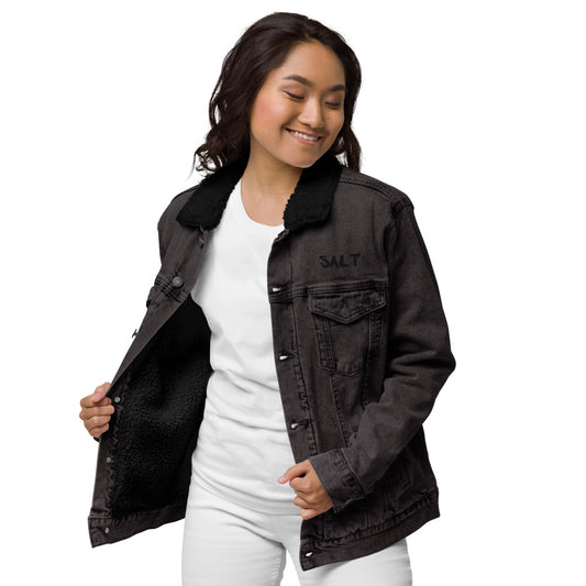 Unisex denim sherpa jacket-SALT